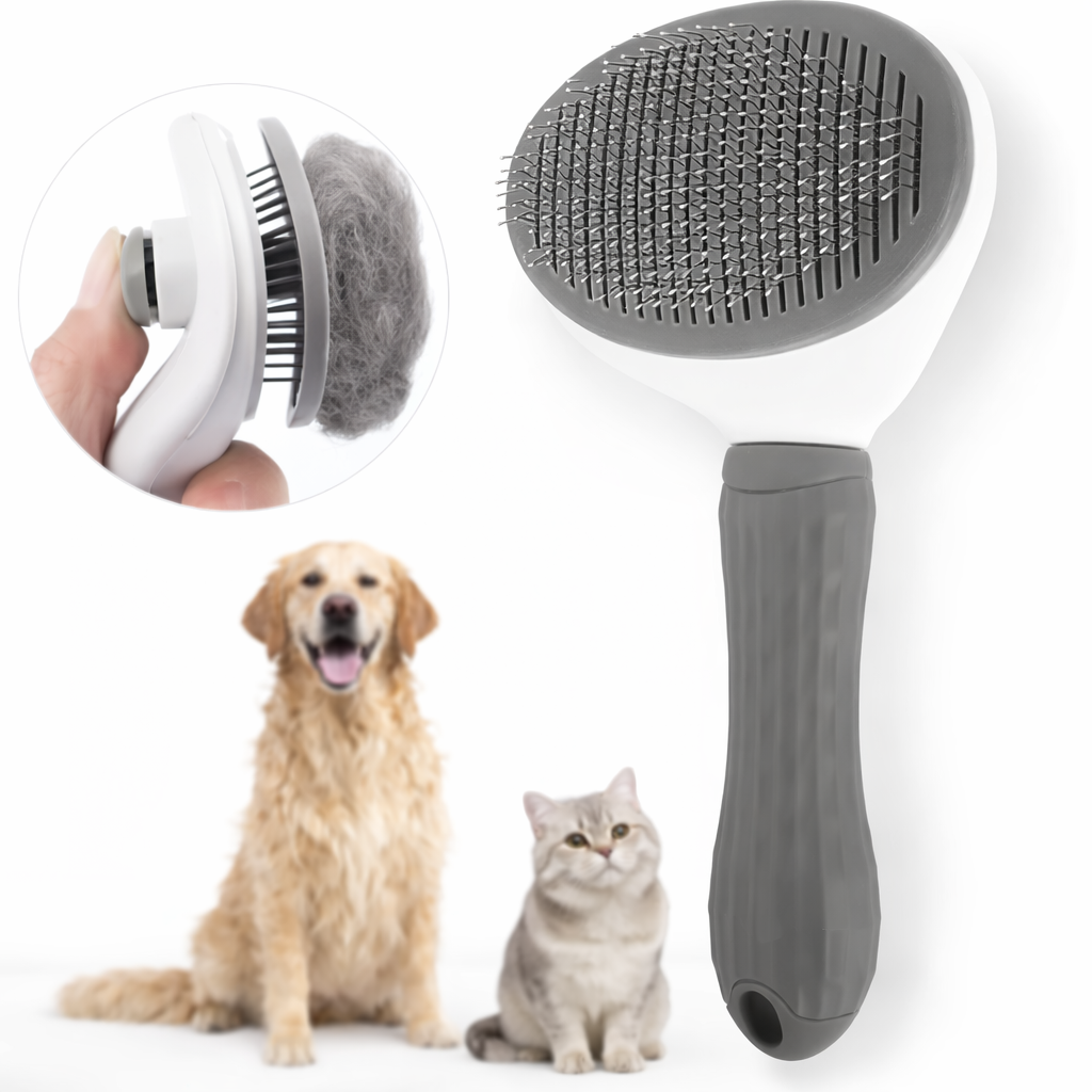 Self-Cleaning Pet Grooming Brush