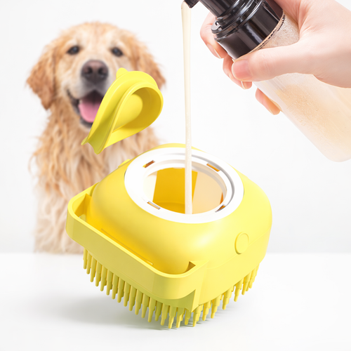2-in-1 Pet Shampoo Bath Brush