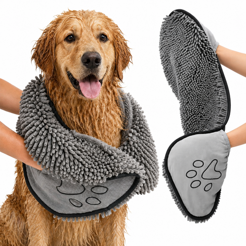 Pet Drying Towel Glove