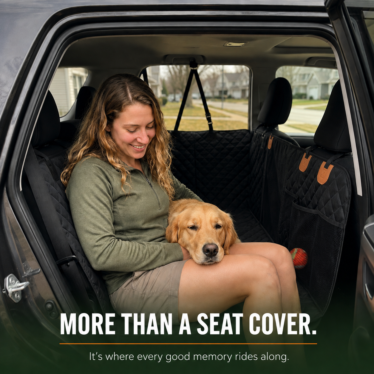 Kalbago TrailRider™ -Hard-Bottom Dog Car Seat Extender