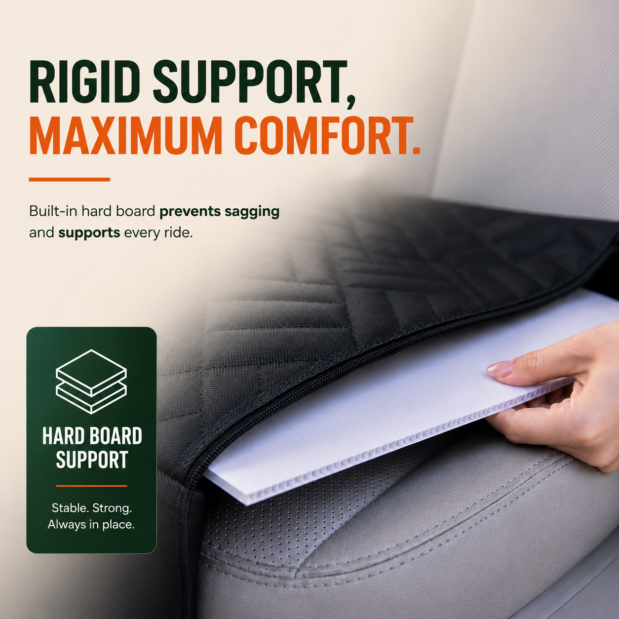 Kalbago TrailRider™ -Hard-Bottom Dog Car Seat Extender