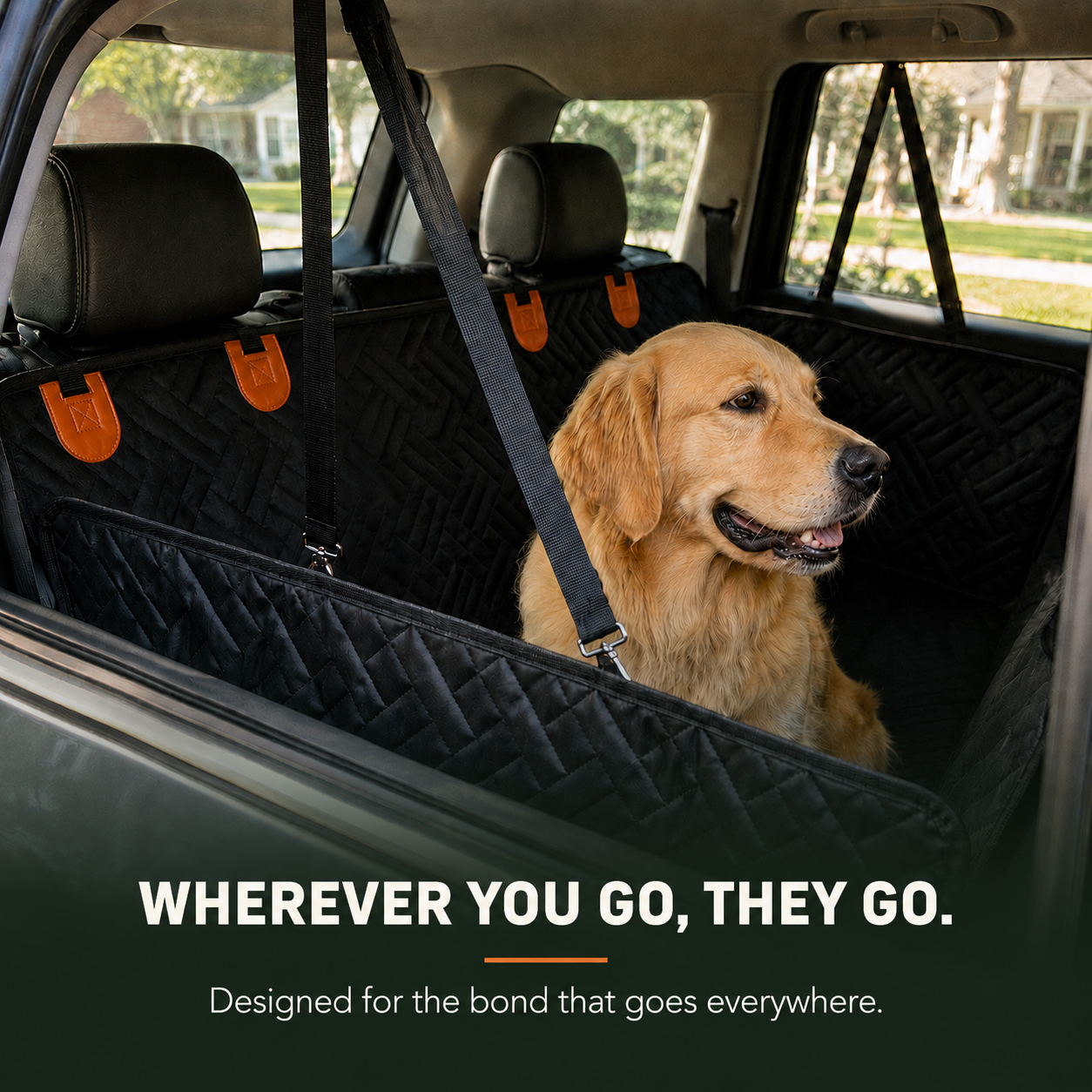 Kalbago TrailRider™ -Hard-Bottom Dog Car Seat Extender