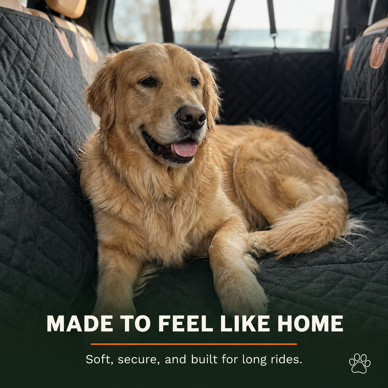 Kalbago TrailRider™ -Hard-Bottom Dog Car Seat Extender