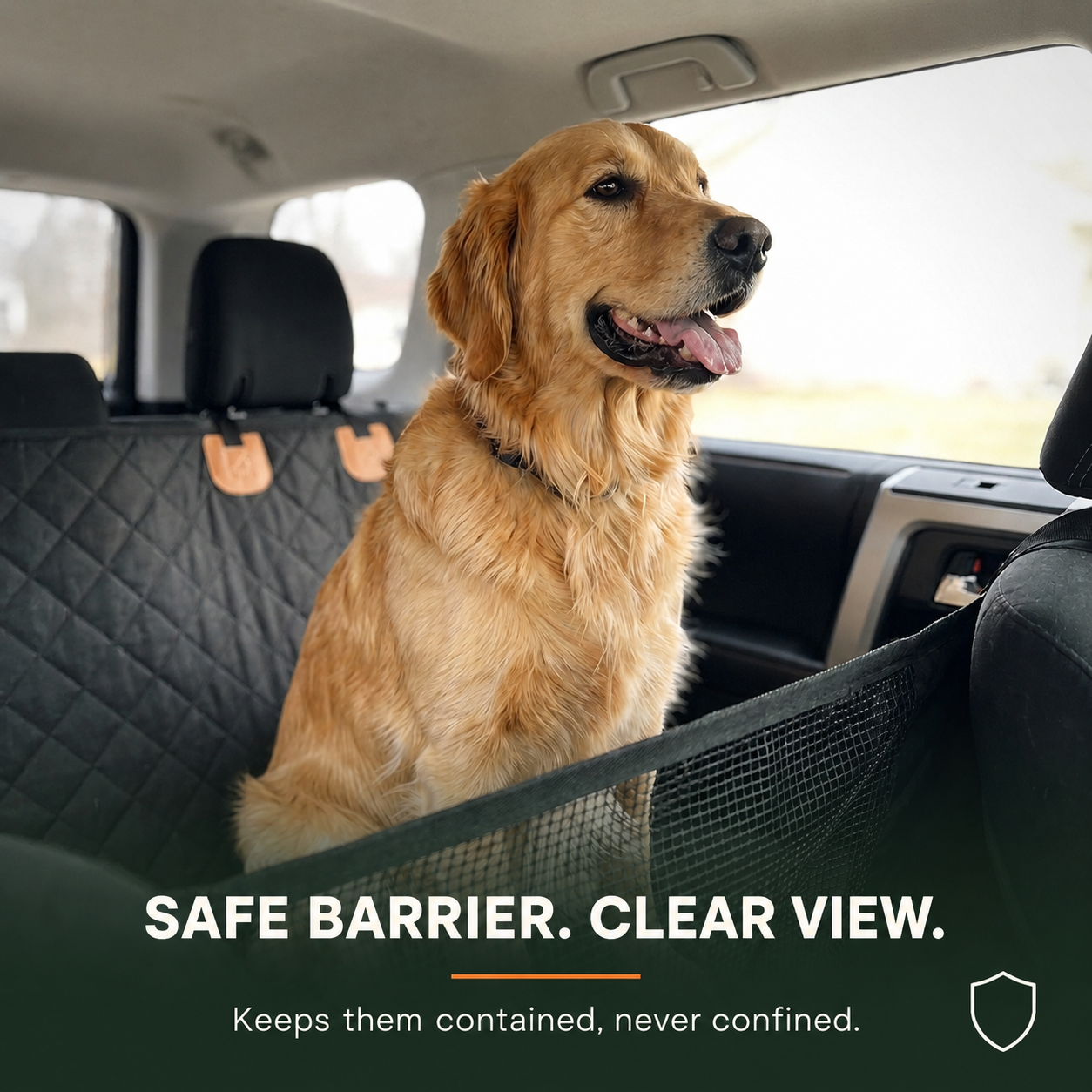 Kalbago TrailRider™ -Hard-Bottom Dog Car Seat Extender