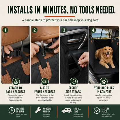 Kalbago TrailRider-Hard Bottom Dog Car Seat Extender