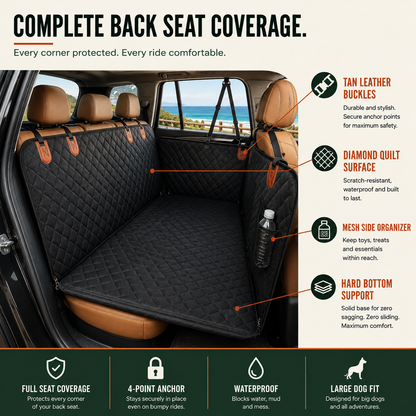 Kalbago TrailRider-Hard Bottom Dog Car Seat Extender